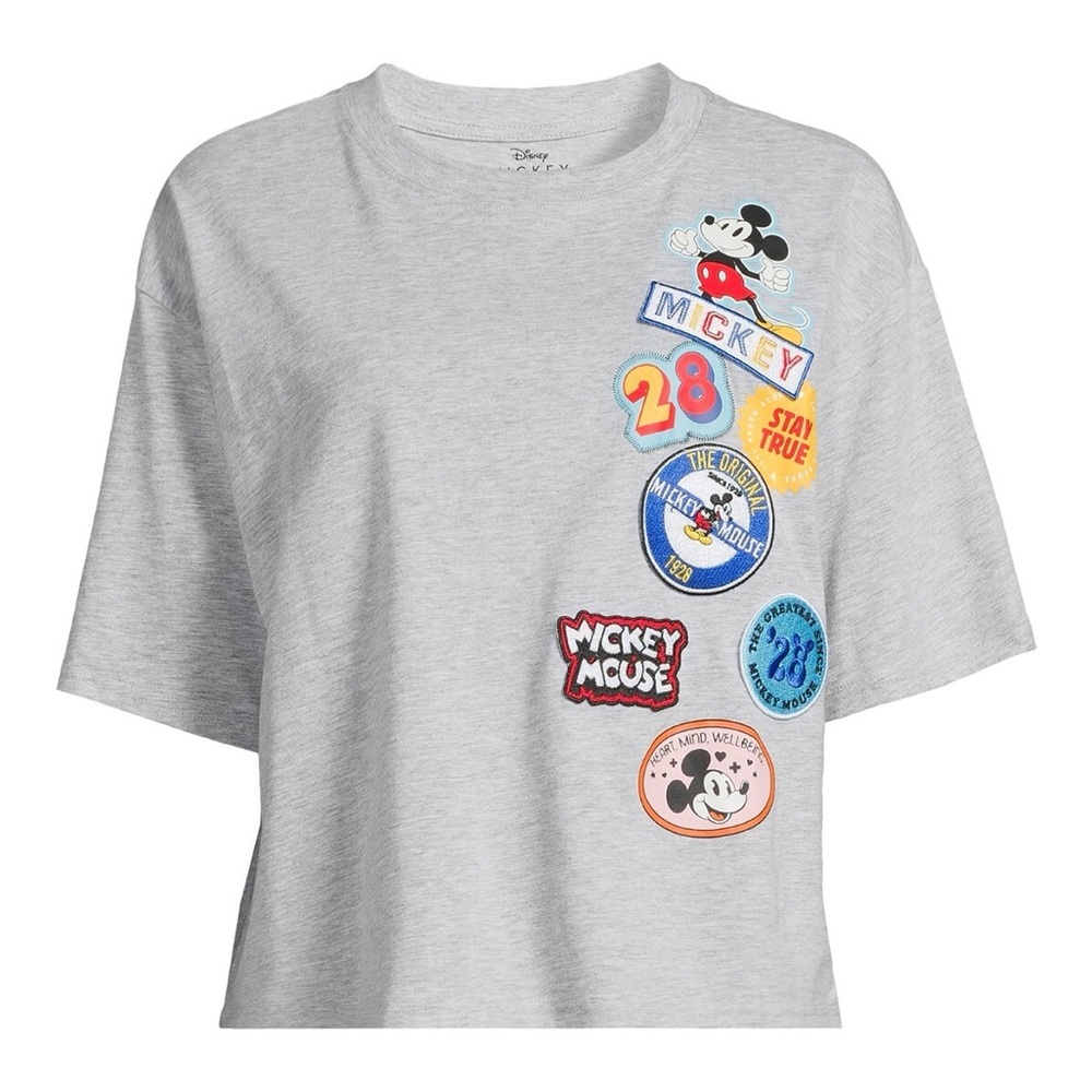 Disney Mickey Mouse Women’s Multi Patch Graphic Tee 🐭